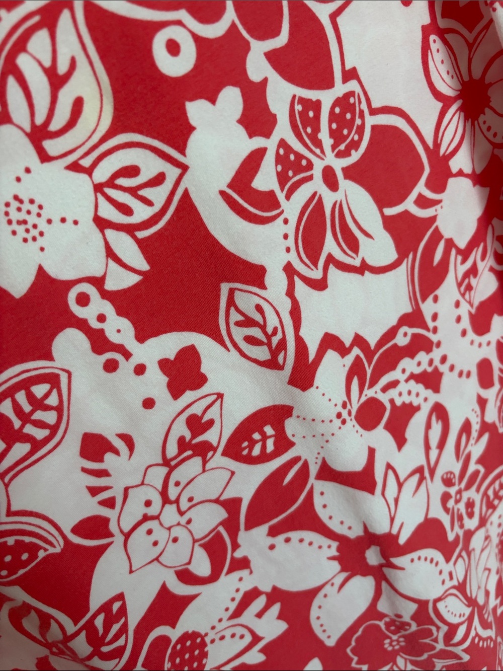 d.co Coral & White Floral Midi Dress - Sleeveless Shift - Picture 3 of 4